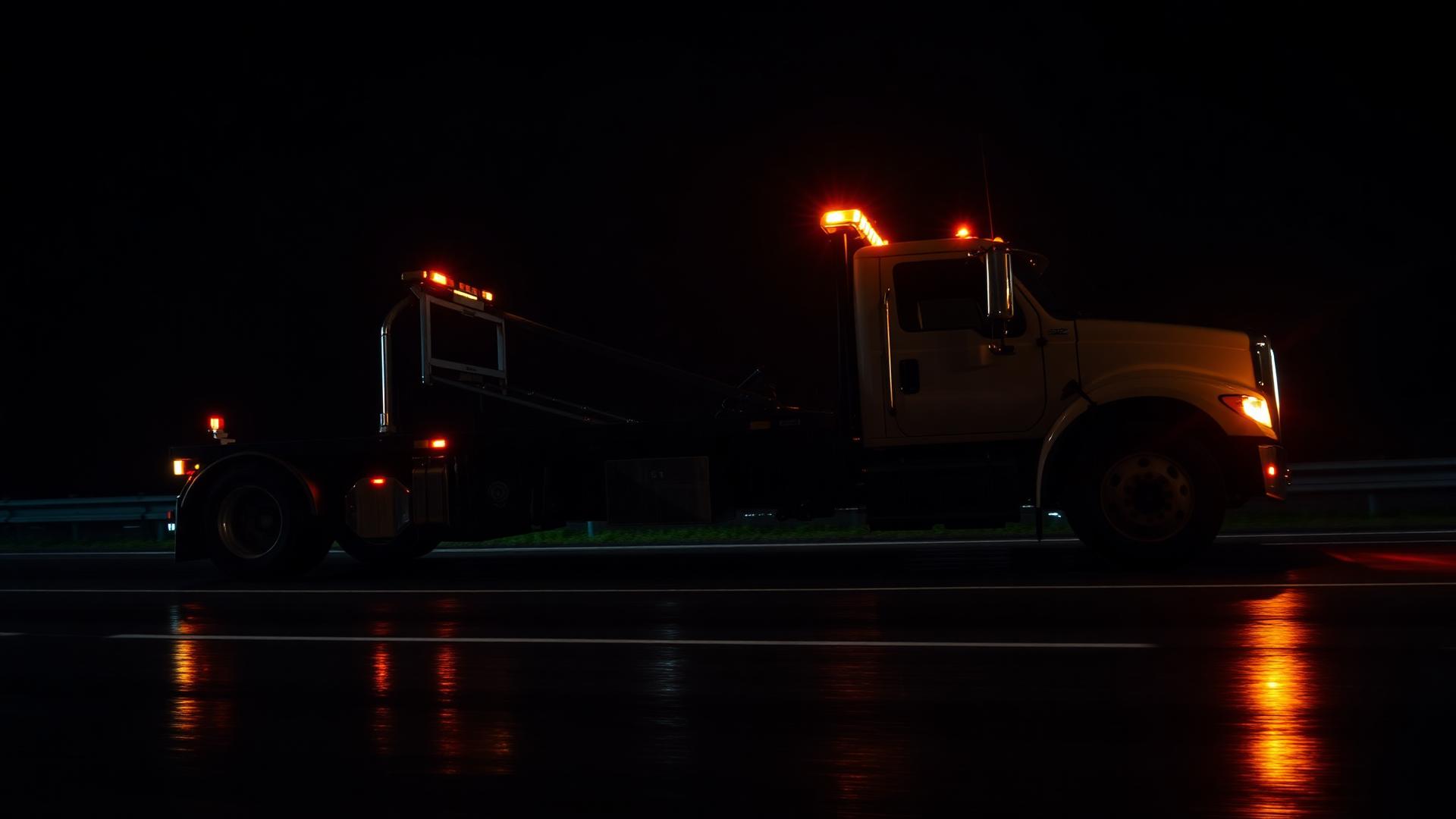 RYK Recovery flatbed truck on a UK road